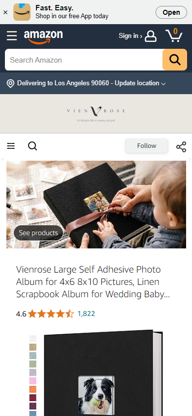 Self adhesive mobile